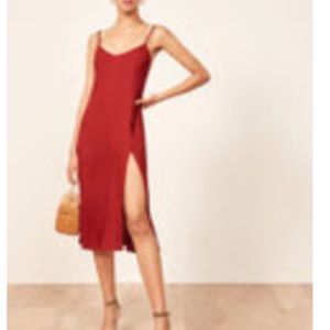 Reformation Crimini Midi Dress | Crimson | size 2